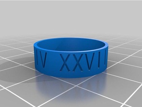 ring 2 rings customized 3d print model - Mito3D