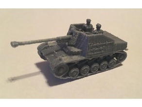 marder ii sdkfz 131 1100 veículos 1-100 chamas da guerra alemanha tanque segunda mundial 3d print model - Mito3D