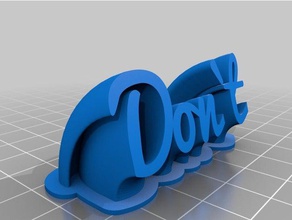 meu personalizados varrendo a placa com o nome office 3d print model - Mito3D