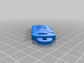 meine individuelle anpassbaren Schlüsselanhänger 10 Zeichen 3d print model - Mito3D
