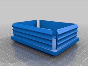 meu personalizados plugcap praça retangular tubo substituição partes 3d print model - Mito3D
