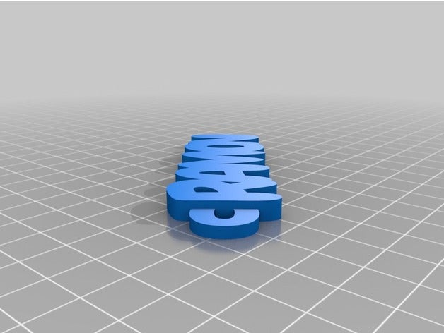 mi personalizados personalizable llavero de 10 caracteres llaveros 3D print model - Mito3D