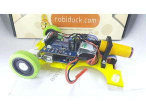 hizli cizgi zleyen robot g&oumlvdesi seguimiento de la línea chasis robótica 3d print model - Mito3D