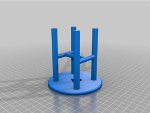 simple stool scale 14 decor model furniture 3d print model - Mito3D