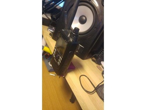 prateleira de rádio walkie-talkie titular eletrônica hamradio monte portátil montagem 3d print model - Mito3D