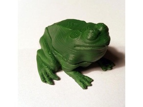 bull frog small ochsenfrosch klein animals box container geocache geocaching hide 3d print model - Mito3D