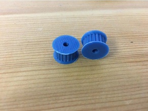 gt2 pulley 20t 3mm 5mm bore 3d printer parts belt 3d print model - Mito3D