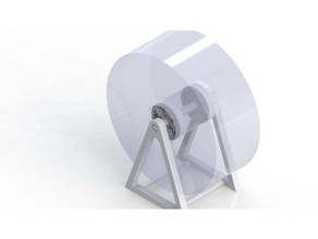 porte bobine 3d de la impresora accesorios soporte bobina filamento 3d print model - Mito3D