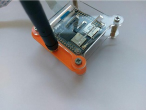 nanopi neo ar antena wifi titular estojo em acrílico eletrônica nano pi wi-fi de montagem 3d print model - Mito3D