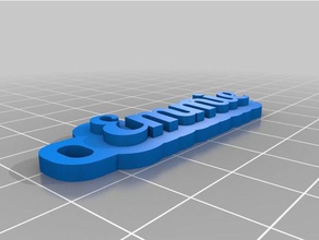 emmie keychain keychains customized 3d print model - Mito3D