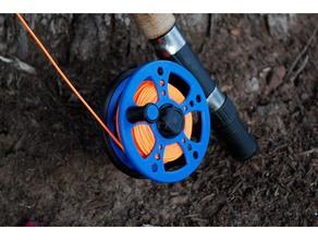 fly fishing reel sport outdoors flyfishing 3d print model - Mito3D