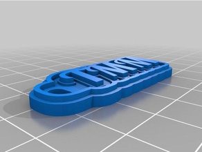 monogramma tmm portachiavi i personalizzato 3d print model - Mito3D