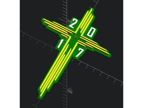 santa cruz 2017 heiliges kreuz sinais logotipos 3d print model - Mito3D