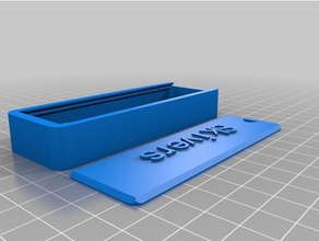 caixa redonda de tampa 100x35x15 recipientes personalizado 3d print model - Mito3D