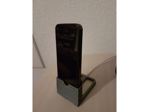 iphone 5 dock masa telefonu kılıfı mobil yerleştirme istasyonu standı 3d print model - Mito3D
