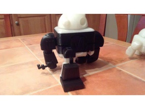 red wing - Spielzeug Spiel Zubehör action-Figur cyborg maker faire remixchallenge Roboter 3d print model - Mito3D