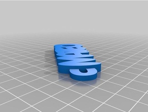 mi personalizados personalizable llavero de 10 caracteres llaveros 3d print model - Mito3D