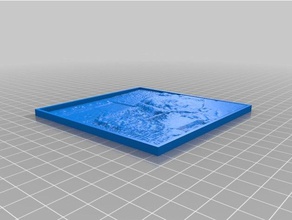 tyv invertido 2d a arte personalizado 3d print model - Mito3D