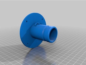 dyson-Vakuum-Rohr-flache Teller-adapter Teile 3d print model - Mito3D