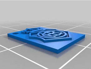 el recreativo de huelva llavero llaveros fútbol chapas equipo 3d print model - Mito3D