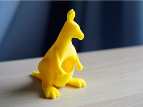 kangaroo animals 3d print model - Mito3D