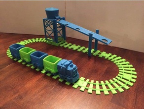 change train toy playsets remixchallenge 3d print model - Mito3D