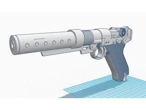 jyn erso pistola blaster adereços a180 rogue uma star wars 3d print model - Mito3D