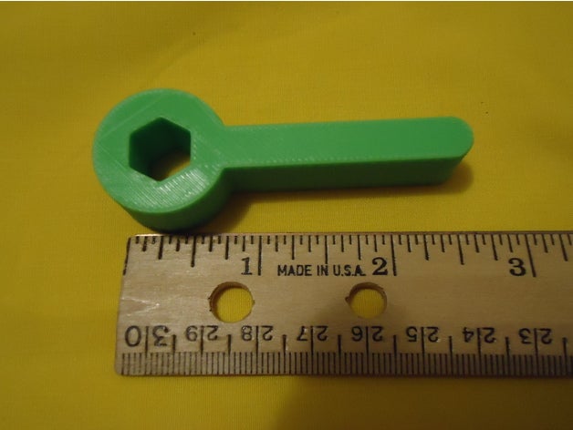 1 de 4 pulgadas perno tuerca mango herramientas mano personalizado hexagonal la herramienta hex-llave llave un cuarto pulgada 3D print model - Mito3D
