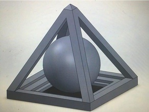 trinket toys & games ball desk fidget toy office pyramid 3d print model - Mito3D