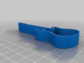 fender guitar cookie cutter kitchen & dining 3d print model - Mito3D