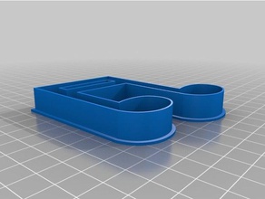 çift onaltıncı kurabiye kalıbı unutmayın mutfak ve yemek çerez kesici 3d print model - Mito3D