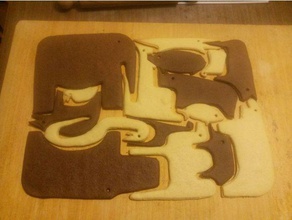cookies cutter animals emari kitchen & dining christmas cookie design tool pla replicator 3d print model - Mito3D
