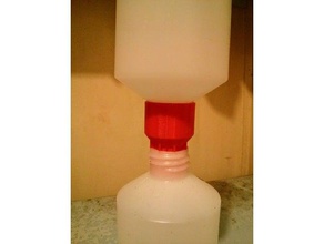bottle draining funnel bathroom everylastdrop funnels 3d print model - Mito3D