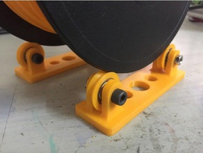 filament spool holder roller 3d printer accessories 3d print model - Mito3D