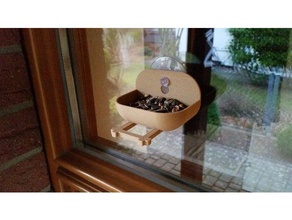 window bird feeder outdoor & garden 3d print model - Mito3D