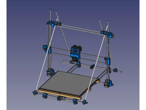 3d xxl printer double extruder printers created freecad reprap 3d print model - Mito3D