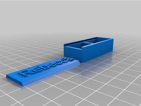 rebecca box organization customized 3d print model - Mito3D