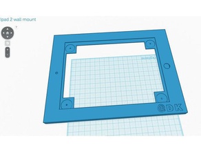 ipad 2 duvara monte 3d baskı 3d print model - Mito3D
