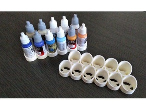 vernice rack - estante pinturas i contenitori 3d print model - Mito3D
