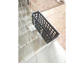 silverware dishwasher rack kitchen & dining dish washer fork knife basket spoon strainer 3d print model - Mito3D