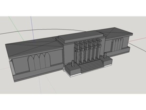 local theatre - dom kultury buildings & structures low poly structure 3d print model - Mito3D