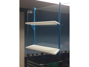 hanging tray shower bathroom bandeja ducha gel accessories sponge holder 3d print model - Mito3D