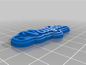 vayda keychain keychains customized 3d print model - Mito3D