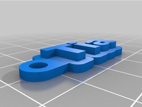 tia Schlüsselanhänger kundengebundene 3d print model - Mito3D