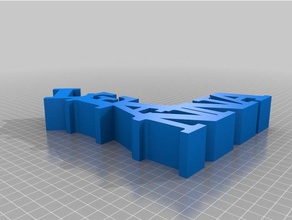 leanna palavra escultura esculturas personalizado 3d print model - Mito3D