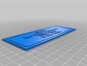 dl-44 blaster plaque signs & logos customized 3d print model - Mito3D