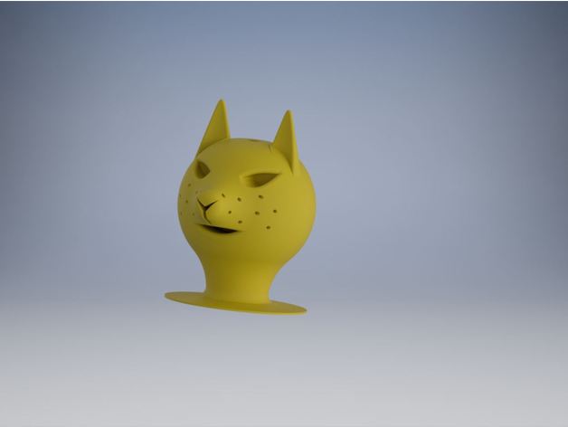 gatto testa animali cat 3D print model - Mito3D