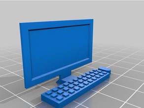 desktop-computer playmobil Spielzeug & game Zubehör 3d print model - Mito3D