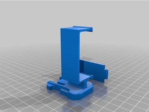 x-cam gimbal 2-axis holder gopro connector camera 3d print model - Mito3D