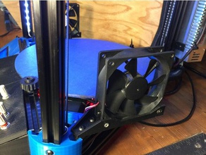 92x25mm lit ventilateur de refroidissement support kossel xl 2020 L'impression 3d 3d print model - Mito3D